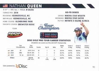 2022 Disc Golf Pro Tour - Champions #TC Nathan Queen Back